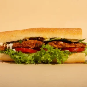 Healthy Chicken Breast Sandwich with Arugula and Baguette Recipe Mix