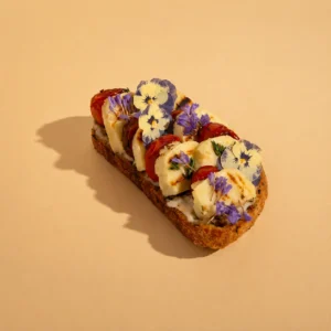 Halloumi Sandwich with Sourdough & Edible Flowers - 6 pieces for each box