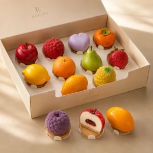 Fruit Shaped Cheesecake - 6 pieces for each box