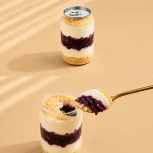 Blueberry Jar Cheesecake - 6 pieces for each box