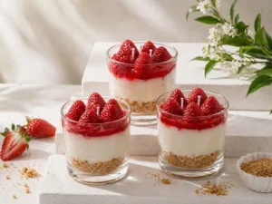 شمعة ديكورية فاخرة بتصميم تشيز كيك واقعي مستوحى من الحلويات الفرنسية 🍓🕯️