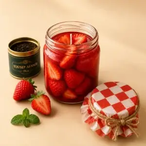 Strawberry Jam Jar Candle